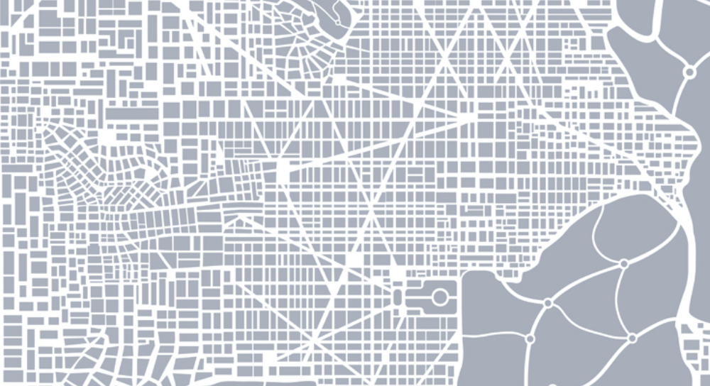 plano cartográfico de una ciudad