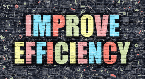 Graphic saying “Improve Efficiency”