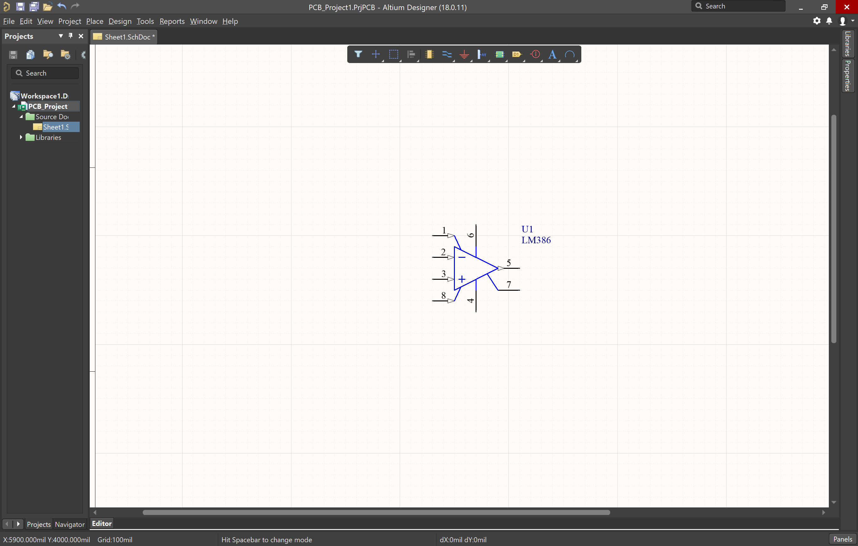 Picture of IC in schematic in Altium Designer