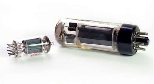 Large and small vacuum tubes