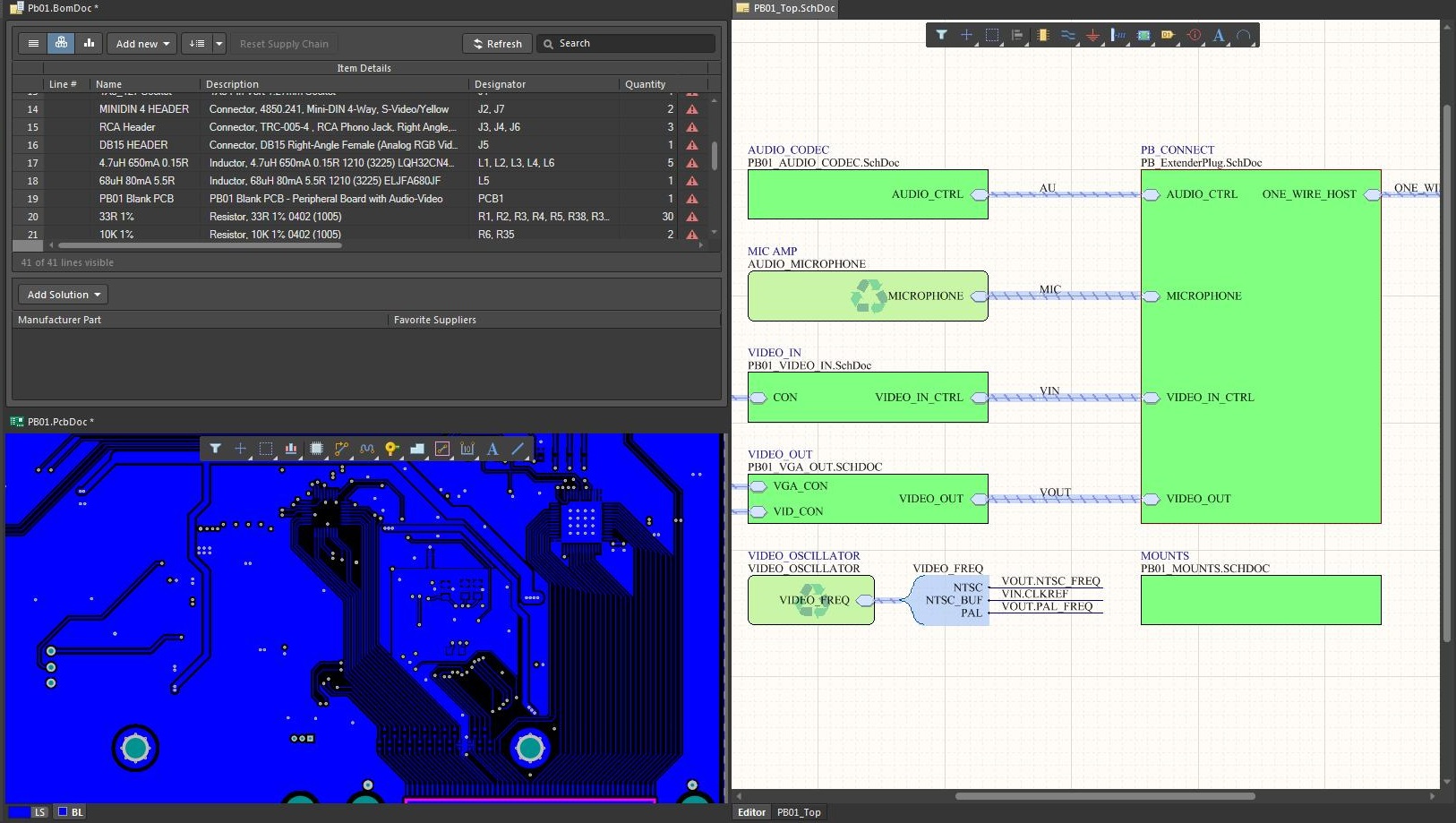 Screenshot of AD18 unified design environment in the cost of CAD software