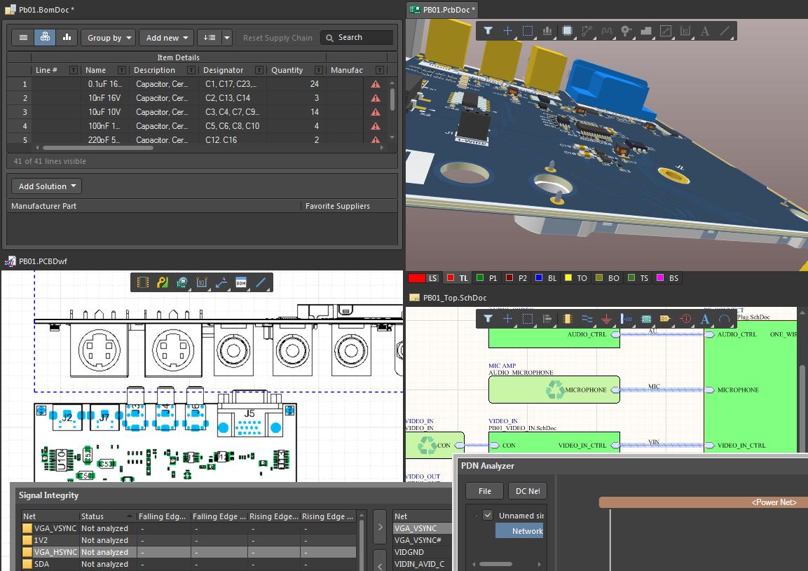 Screenshot of the 3D viewer in Altium 
