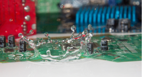 Water drops on PCBs