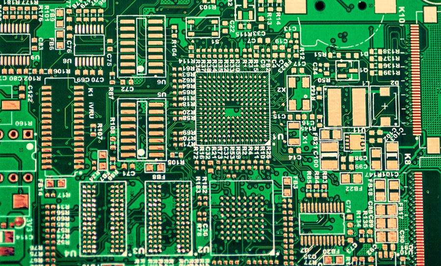 PCB prepped for BGA placement