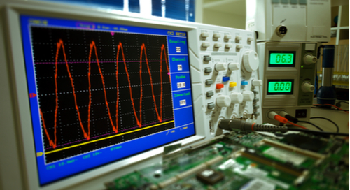 Waveform measurement with an oscilloscope