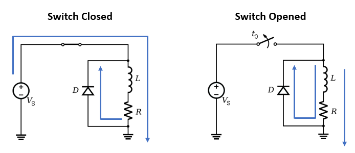 Relay diode schematic circuit diagram