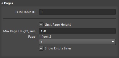 Setting the limit page height