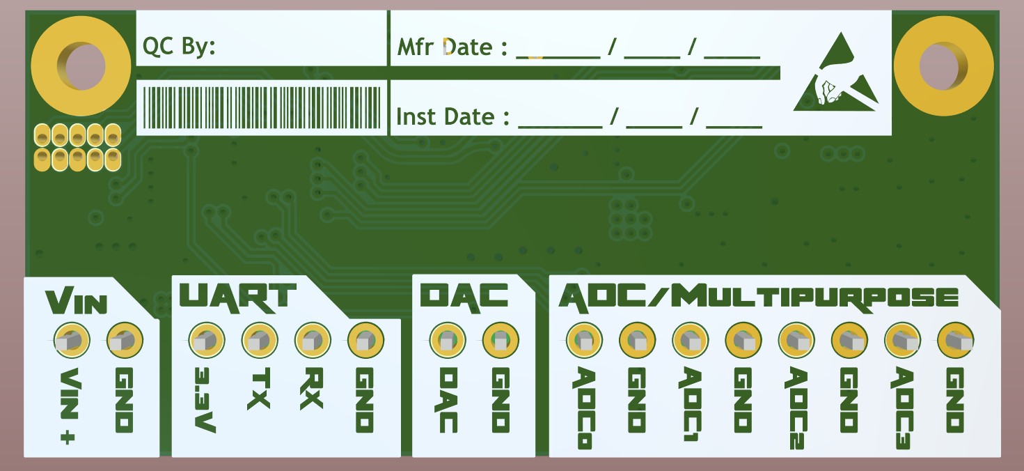 3D bottom view of the electrically complete board with bottom silkscreen in Altium Designer 20