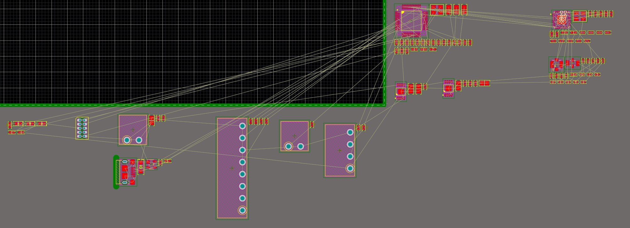 Altium Designer 20 screenshot showing components arranged in logical blocks 