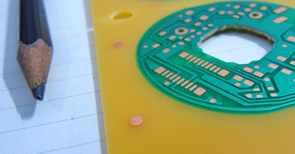 Two-layer PCB on CEM substrate
