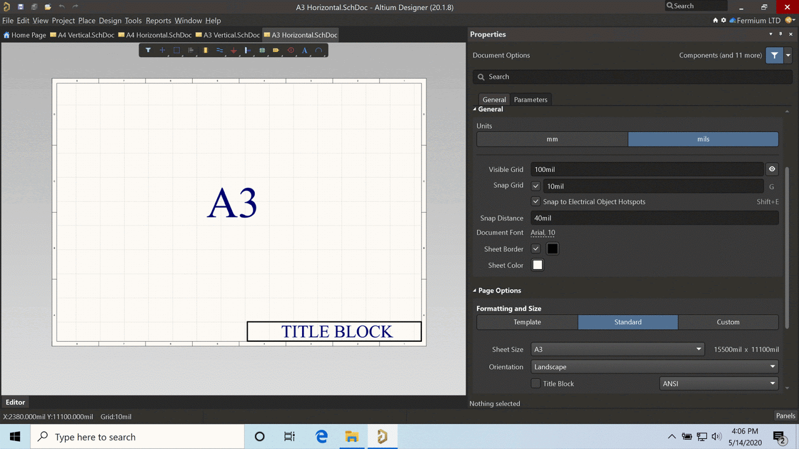 The short side of an A4 sheet as a reference width