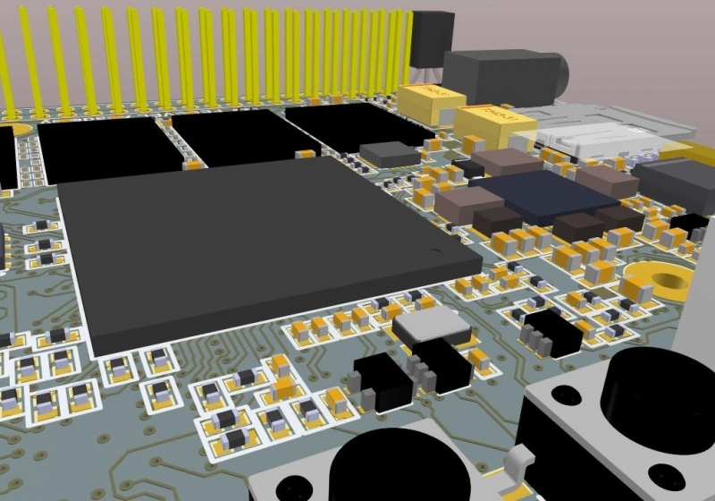 3D Printed Circuit Board model interface in Altium Designer
