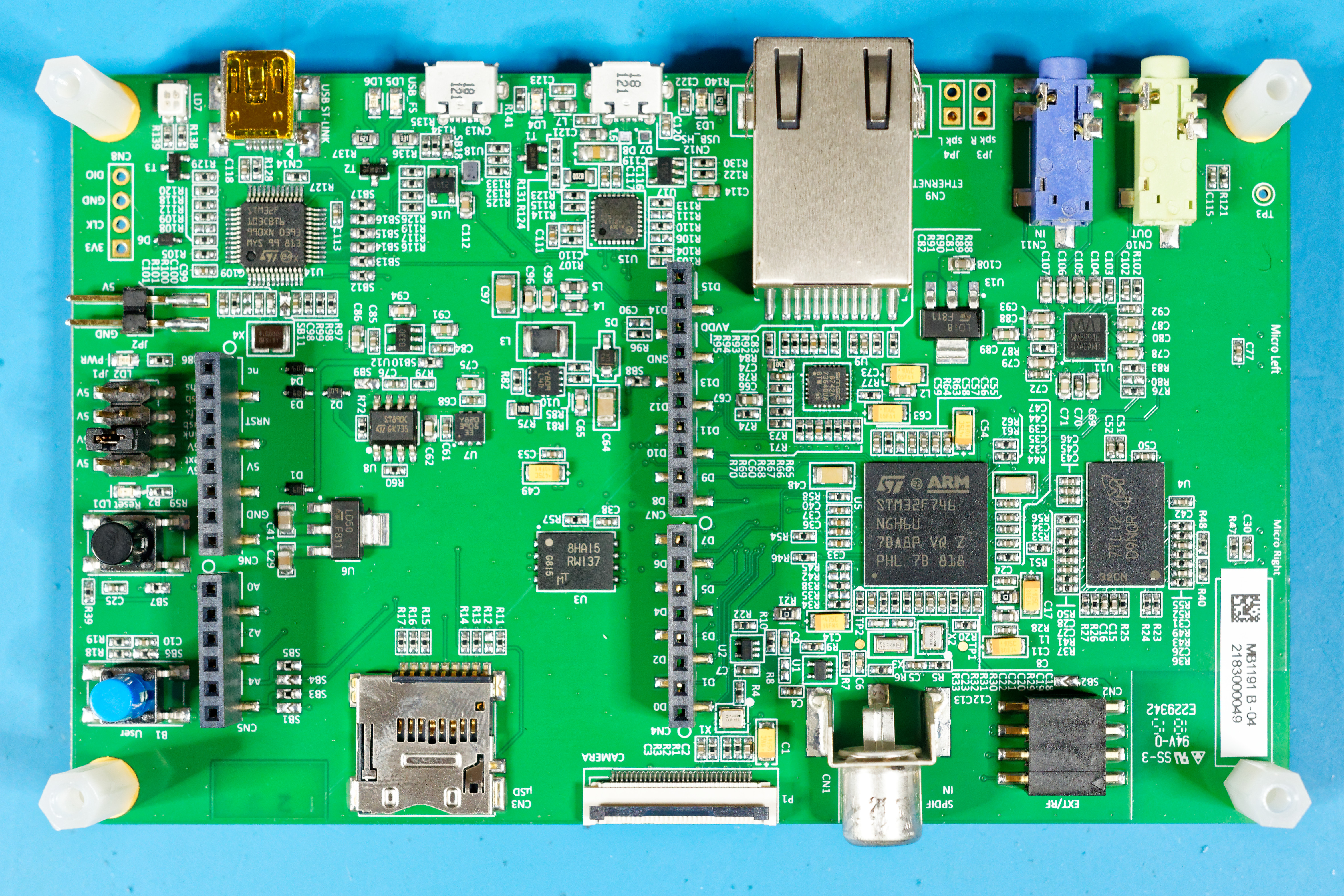 STM32F746 Discovery board for vapor phase reflow soldering