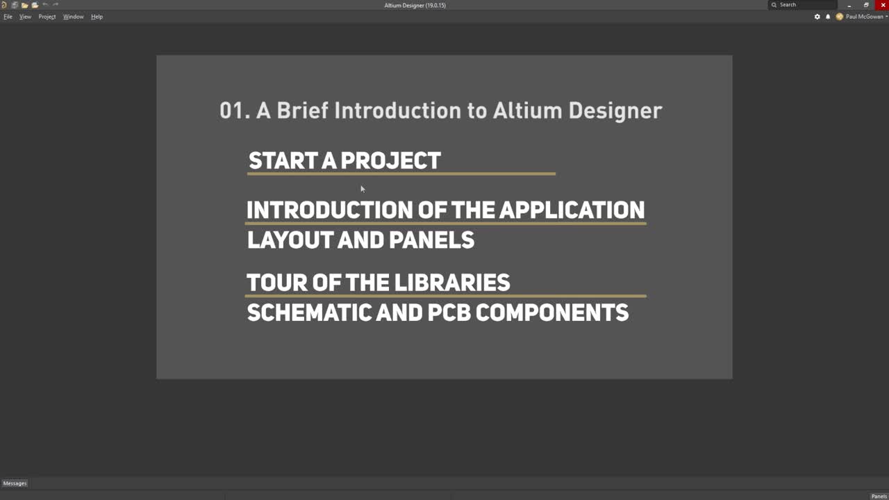 Screenshot of "A Brief Introduction to Altium Designer"