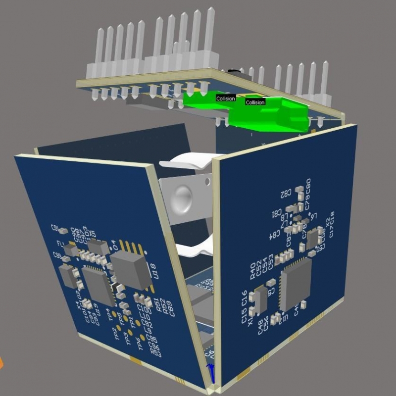 Rilevamento di collisioni in 3D durante la lavorazione su una scheda di circuito rigid flex