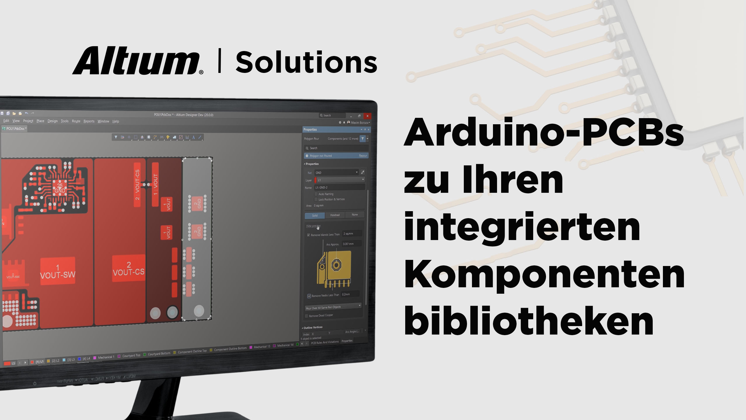 Arduino-PCBs zu Ihren integrierten Komponentenbibliotheken hinzufügen