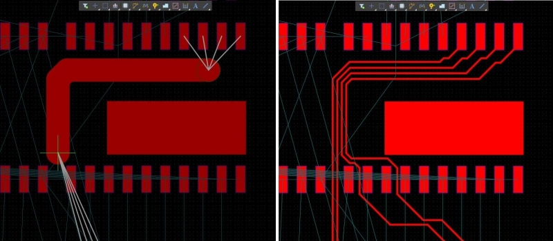 PCB routing and layout