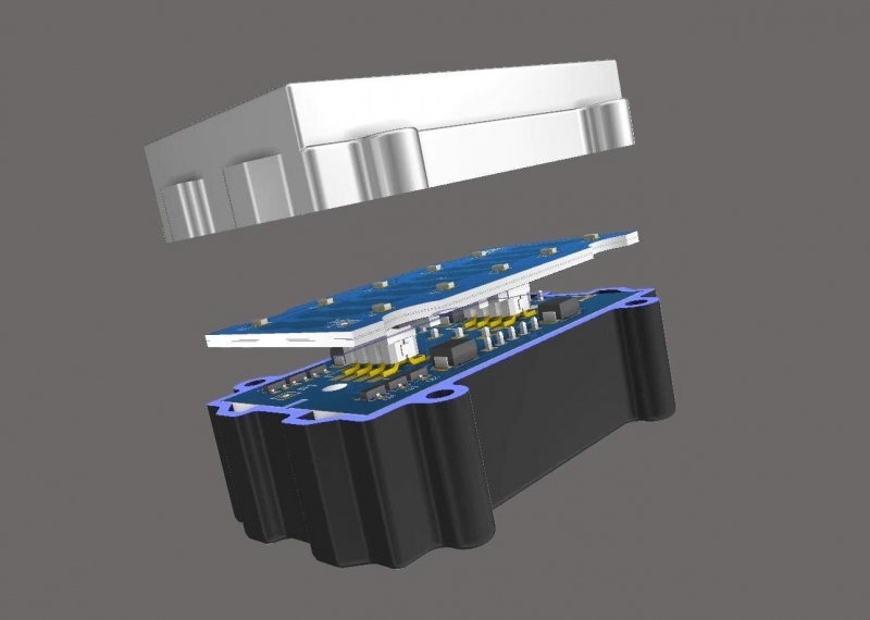 Un software CAD esquemático que incluye funciones de importación de carcasas