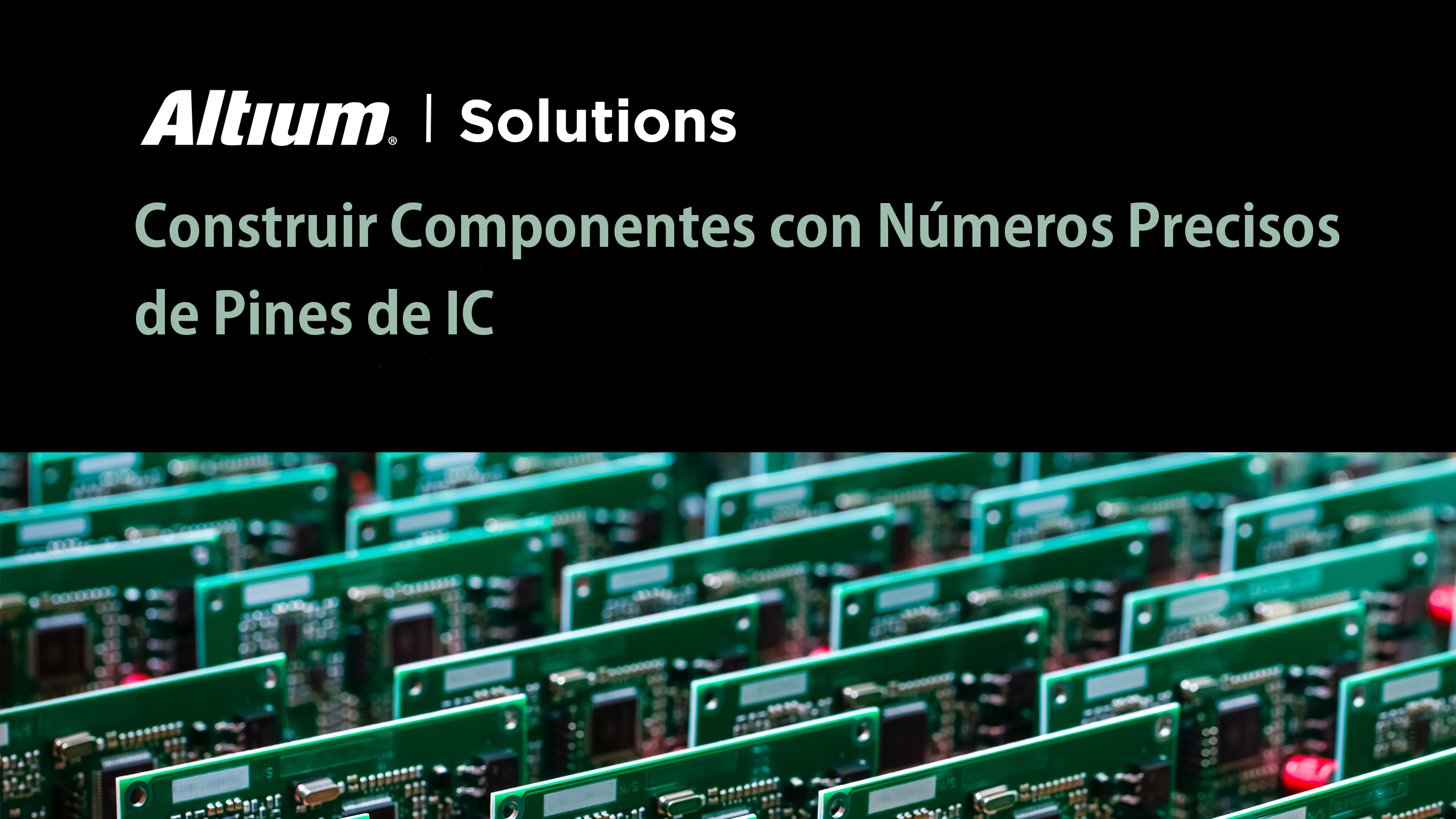 Incluya números de pin de IC en los datos de las piezas de Altium Designer