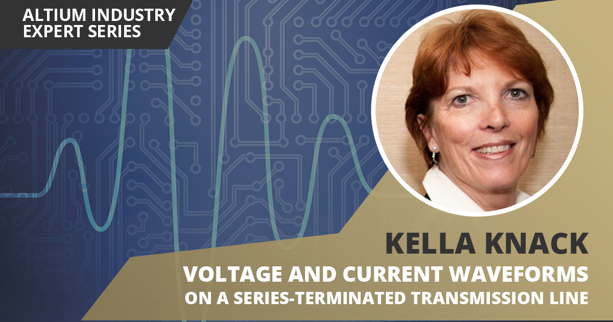Series-Terminated Transmission Line Voltage and Current Waveforms
