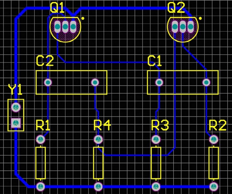 Single Layer Routed PCB