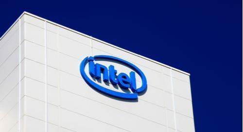 Gebäude mit Intel-Logo