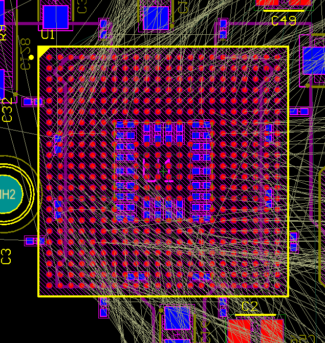 fpga-with-crossover-connections PCB-Routing mit Pin-Austausch vereinfachen: Beispiel von FPGA mit Überkreuzverbindungen