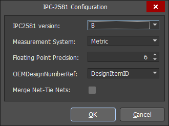 図5. IPC-2581の設定画面