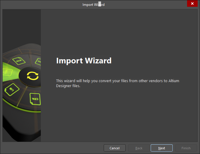 Altium Designer<sup>®</sup> - Import Wizard per file BRD ed altri formati