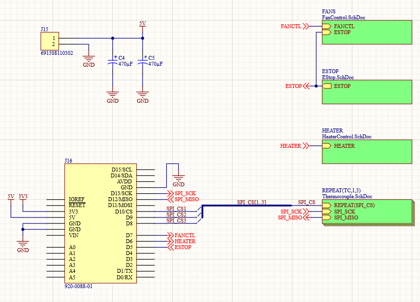 Top level schematic for vapor phase reflow control
