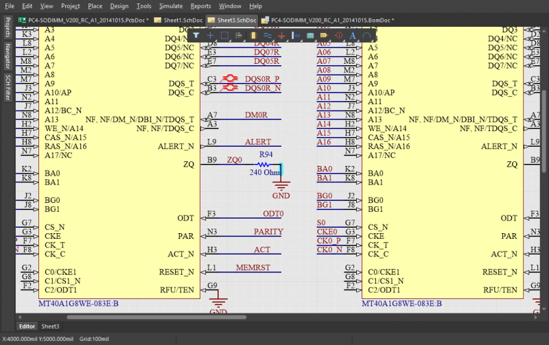 Dessin de schématique dans un logiciel de routage PCB