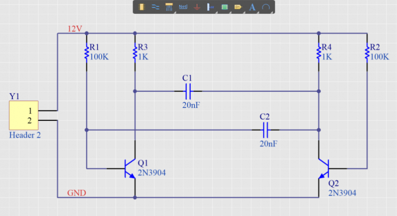 Saved Completed Schematic Sheet