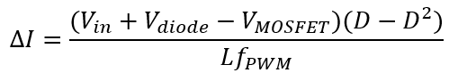 How to select an inductor for a buck converter simulation