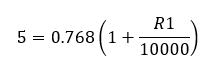  R1 value was calculated from the formula: