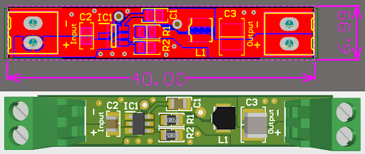 PCB designed by the graduate engineer