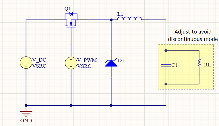 Continuous conduction mode circuit design