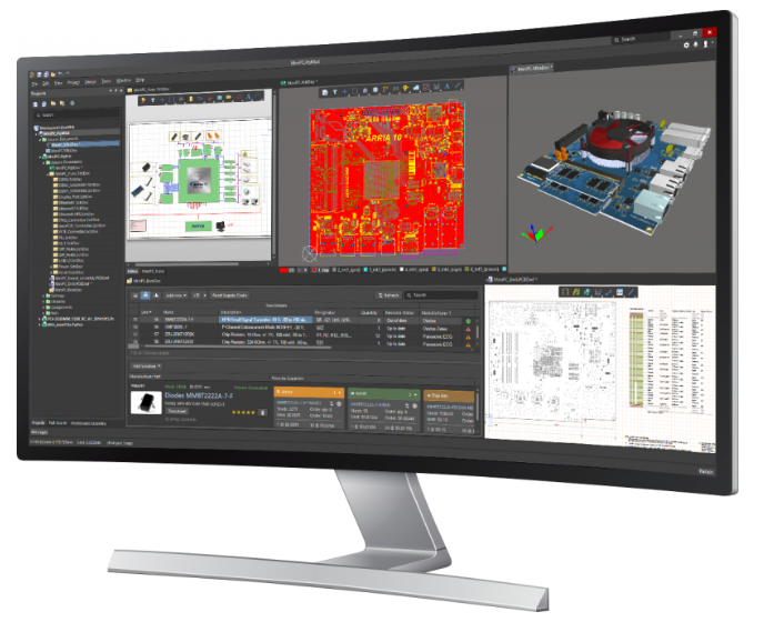 Leiterplatten-Design-Software Oberfläche