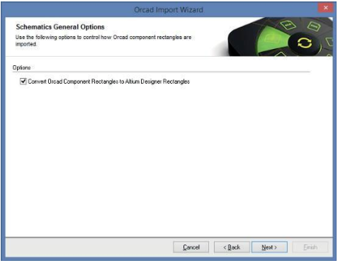 Das Dialogfeld „Schematic Parameter & Net Connectivity Options“ kontrolliert die Bearbeitung von Parametern und Verbindungen. Die Standardeinstellungen werden nachfolgend angezeigt. Klicken Sie auf ‚Next‘, um fortzufahren.