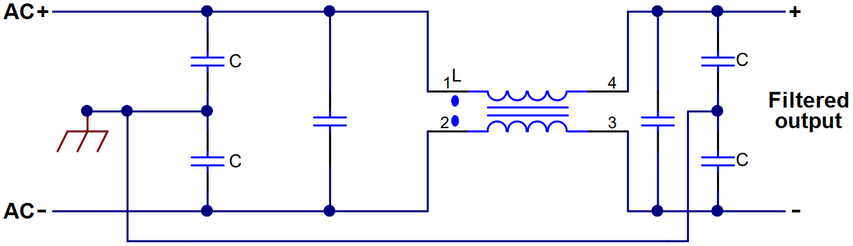 EMI filter power input