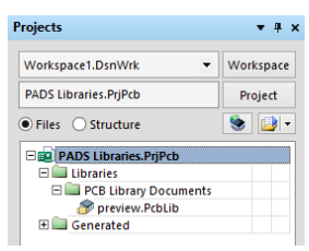 Panel de proyectos en Altium Designer