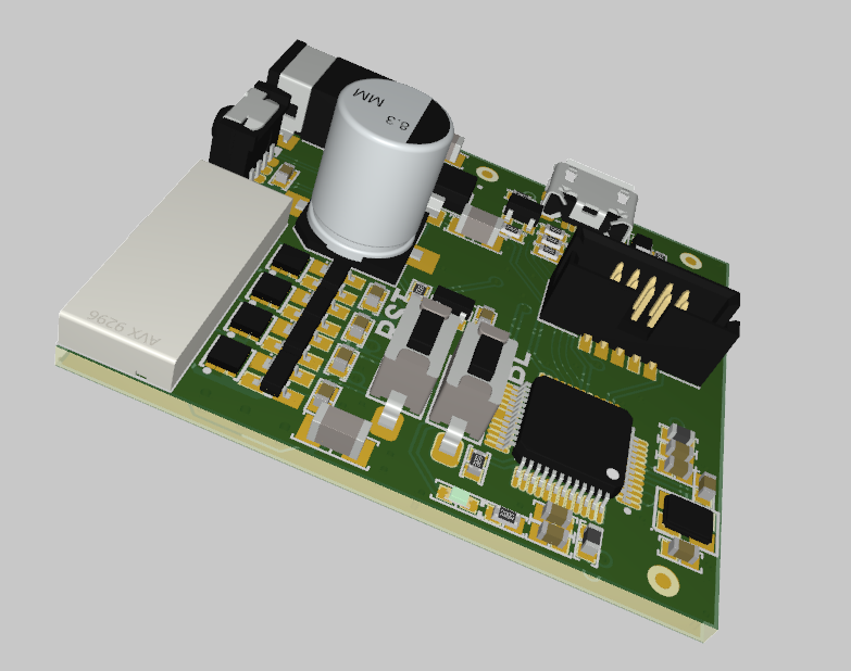 PCB design for a small circuit board