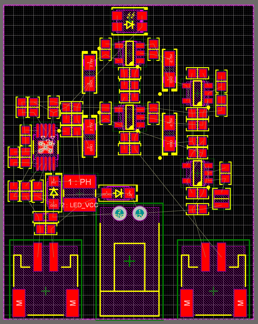 Altium Designer 20 PCB layout for custom photogate project - emitter driver and connectors