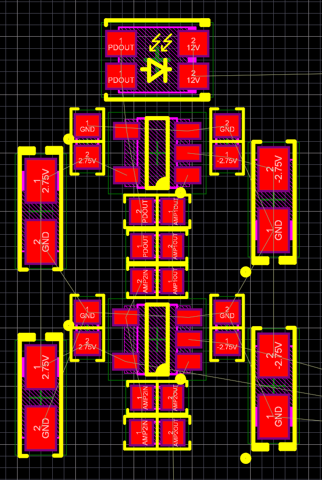 Altium Designer 20 PCB layout for custom photogate project - photodiode and transimpedance amplifier