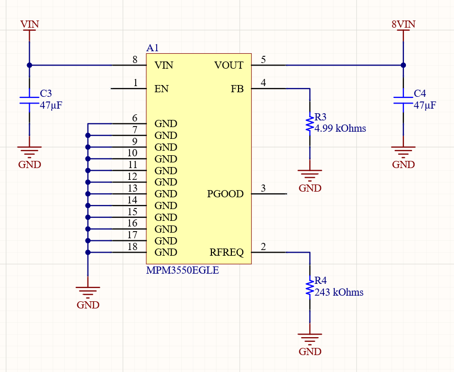  regulator for this design is very simple