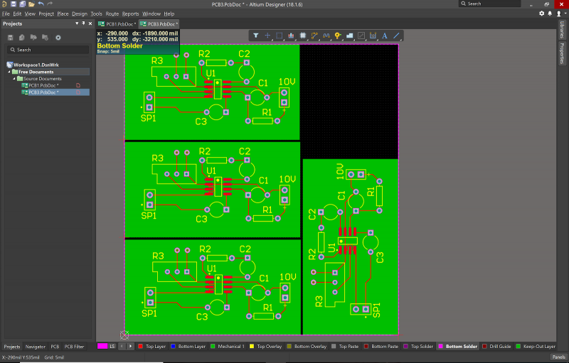  En savoir plus sur l'éditeur de panélisation d'Altium Designer