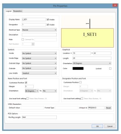 Anpassung von Kontakteigenschaften in Altium Designer