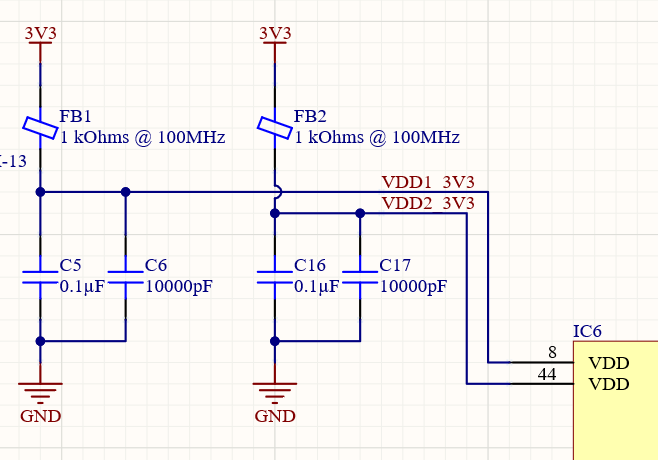 MCU input filter schematic for a current monitor
