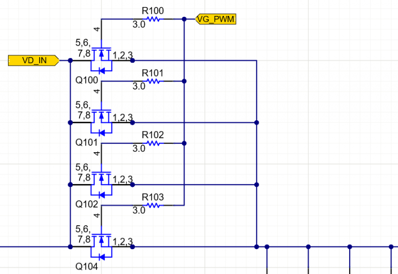PCB switching regulator schematic