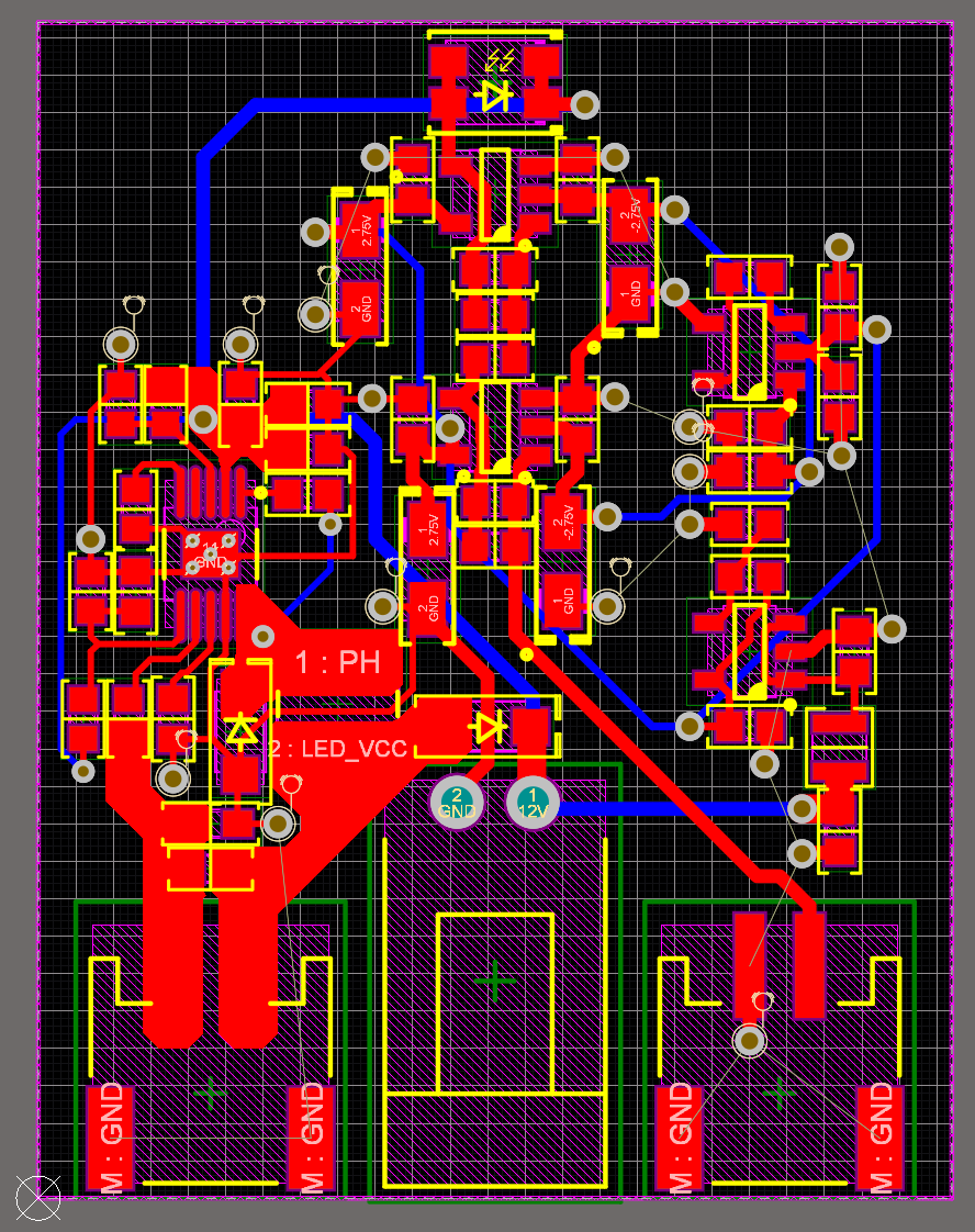 Altium Designer 20 PCB layout for custom photogate project - final