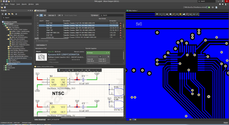 L'interfaccia di progettazione veramente moderna di Altium Designer, con cui potrete importare file e operare per il vostro design nella maniera migliore